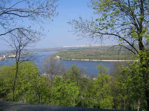 Dnipro river in Kiev