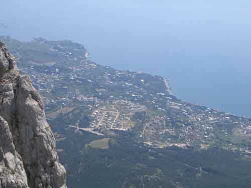 View at tha Black Sea from Ai-Petri Montain